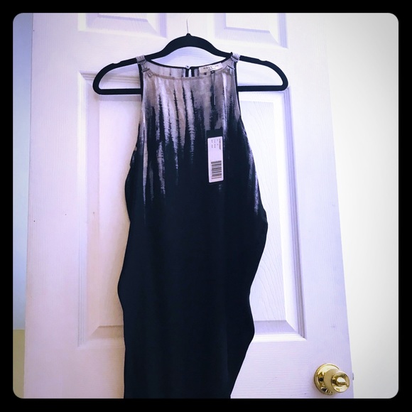 Halston Heritage Dresses & Skirts - NWT Black/beige ombré symmetrical hem line dress